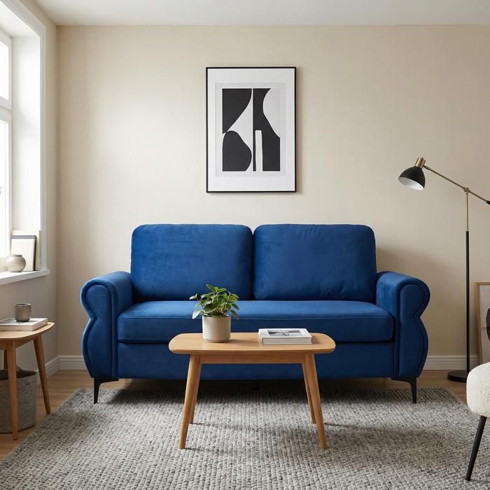 CANAPÉ - MINIMAL - Convertible 3 places - Tissu côtelé - Avec rangement - Assise 49 cm CANAPÉ - MINIMAL - Convertible 3 places - Tissu côtelé - Avec rangement - Assise 49 cm