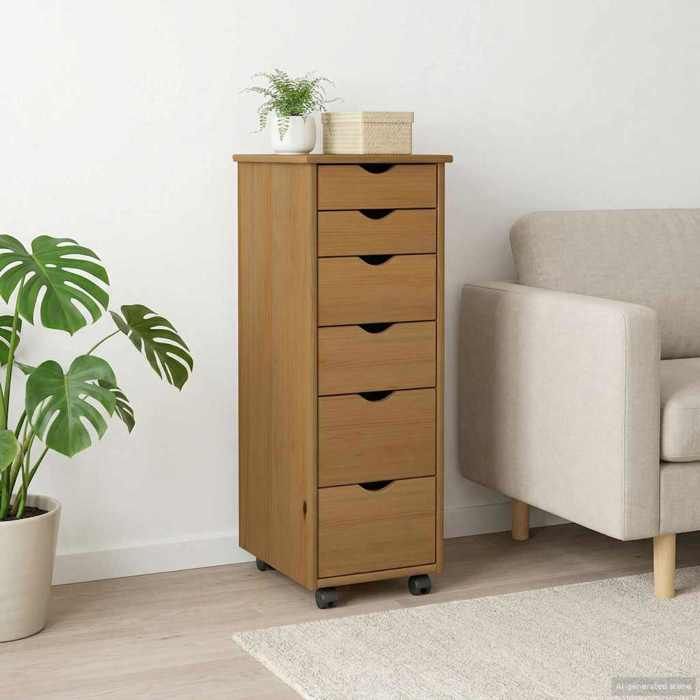 vidaXL Armoire de Rangement 34 x 39 x 93 5 cm en Pin Massif