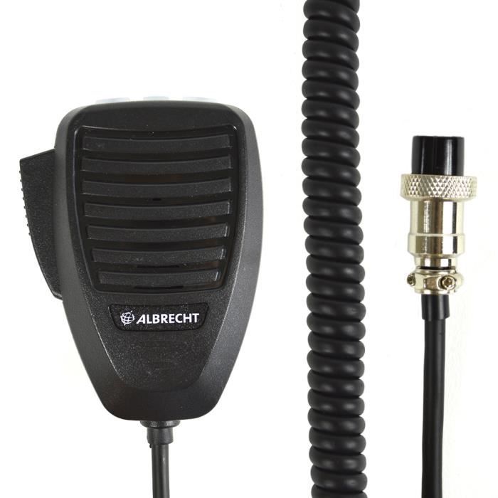 Tbest Micro micro 4 broches CB Radio haut-parleur micro microphone 4 broches pour voiture Cobra