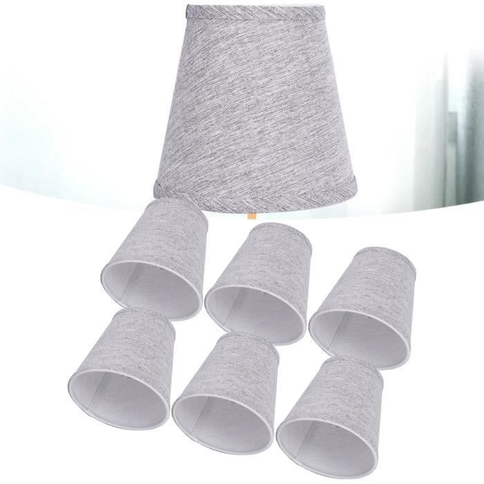 Abat-jour - NAVARIS - 2x Gris intérieur doré - E27 - 22 cm - Design