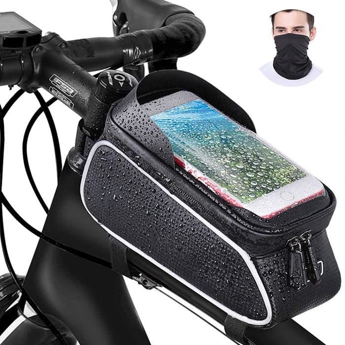 Sacoche Vélo Téléphone Étanche, Support Sac de Vélo Cadre avec Ecran  Tactile Sensible Guidon Pochette Vélo VTT pour 6.7 Smartphone - Cdiscount