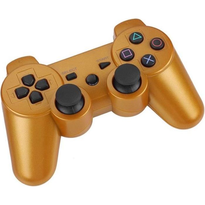 Gamepad - LAT - Manette PS3 sans Fil - Bluetooth - Jaune