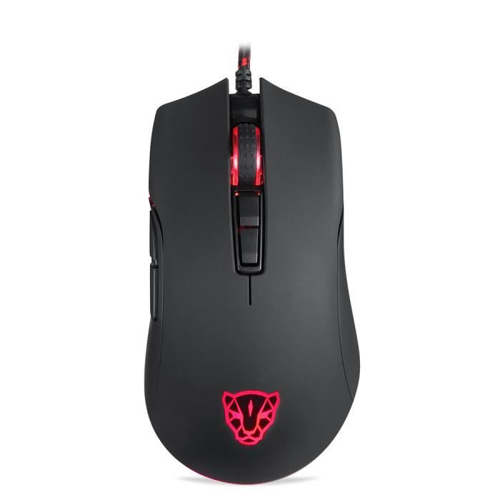 SOURIS MOTOSPEED V60 12000DPI Respiration Professionnelle Optique Filaire Gaming RBG Souris PUBG FQQ80509101_reba - Cdiscount Informatique