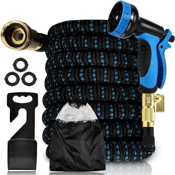 Tuyau D'Arrosage Extensible 30 M Avec Buse 7 Fonctions - Flexible, Léger, Anti-Fuite, Pour Jardin, Lavage Voiture
