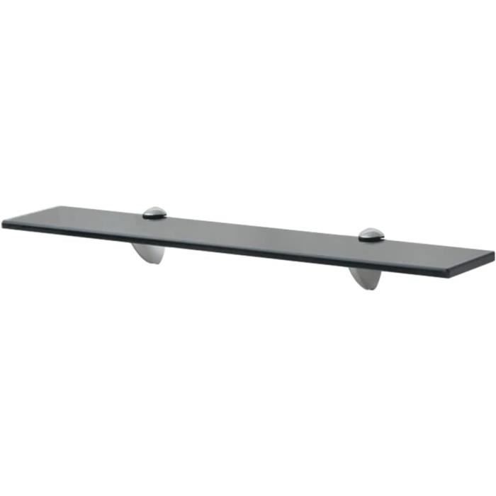 BTGGG Étagère Murale Verre Salle De Bain Avec Rail Inox - 40cm 50cm 60cm - Étagère Flottante
