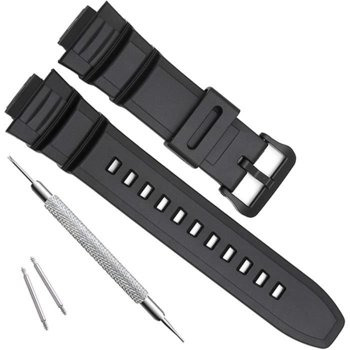 Bracelet De Montre Silicone 22mm Pour Casio Edifice EF550 - Étanche Et Confortable Noir