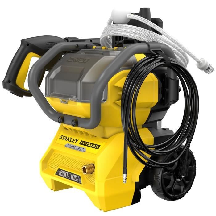 Nettoyeur haute pression STANLEY FatMax SFMCPW1500B Moteur sans 2 vitesses 55 et 70 bars