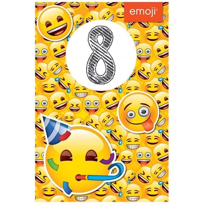 Gemma Emoji 8 Ans Carte D Anniversaire Achat Vente Carte Correspondance Gemma Emoji 8 Ans Cdiscount