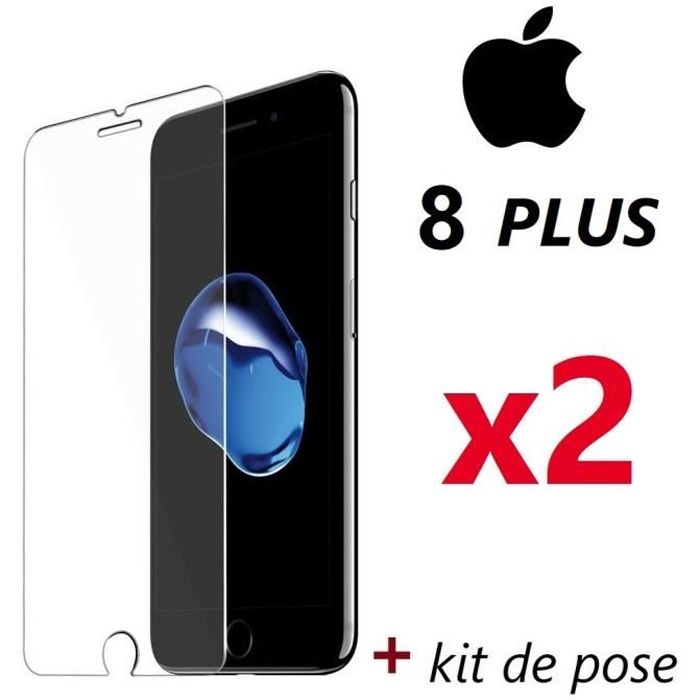 SONWO Verre Trempé pour iPhone 8 Plus/iPhone 7 Plus Anti Rayures Film Protection écran Compatible avec iPhone 8 Plus/iPhone 7 Plus 2 Pièces 