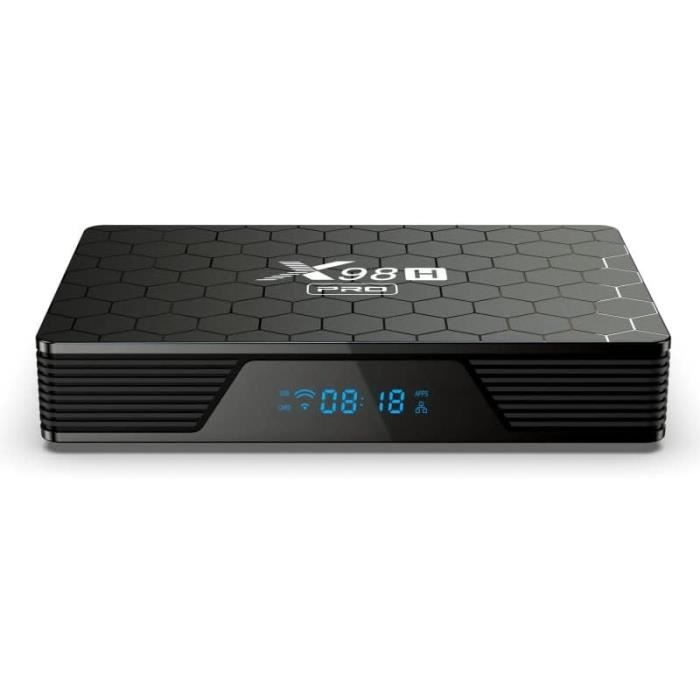 Android TV Box 12.0 | 4Go RAM/32Go ROM | Processeur H618 | WiFi Dual 2.4G/5G | 6K HDR