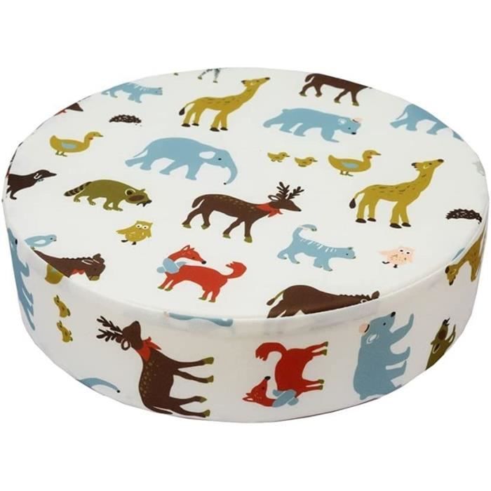 Rehausseur De Chaise Bébé Surwin - Coussin Portable Avec Sangles - 32x32x8 Cm - 7