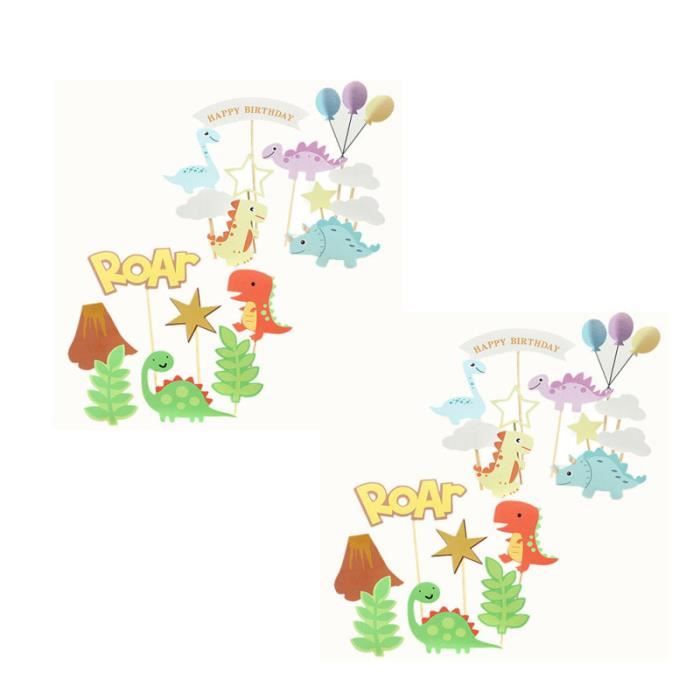36 Pieces Decorations De Gateau Joyeux Anniversaire Papier Rugissement Dinosaure Dessin Anime Cupcake Pics Bougie Anniversaire Cdiscount Maison 36 Pieces Decorations De Gateau Joyeux Anniversaire Papier Rugissement Dinosaure Dessin Anime Cupcake Pics Bougie Anniversaire Cdiscount Maison