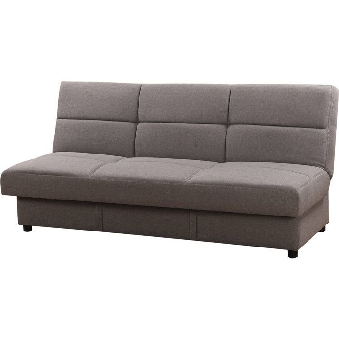 Canapé Clic-Clac Enzo - 186 x 80 x 87 cm - 3 places - Gris Canapé Clic-Clac Enzo - 186 x 80 x 87 cm - 3 places - Gris
