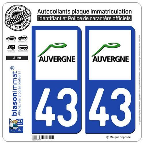 blasonimmat 2 Autocollants Plaque immatriculation Auto 68 Alsace Logotype