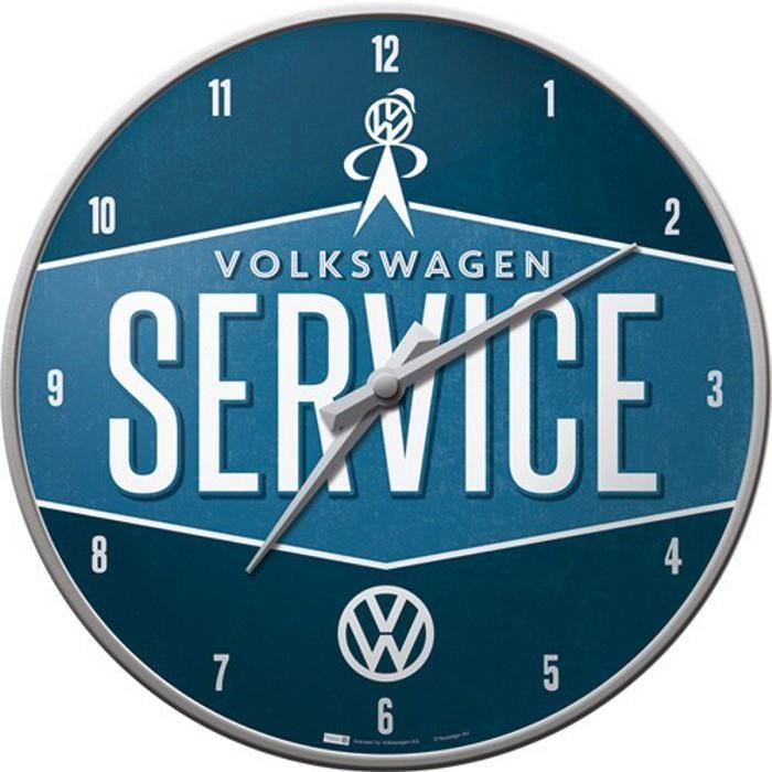 Horloge murale Vintage VW Volkswagen T1 Bulli a la plage Cdiscount Maison