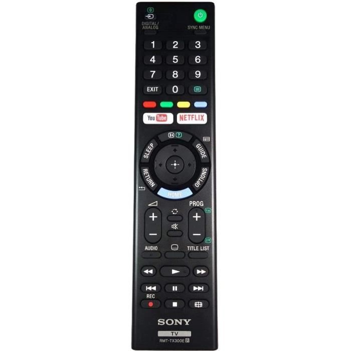 Télécommande Neuve Pour Sony KD-49XF7005 / KD-49XF7073 / KD-49XF7077 - Modèles RMF-TX300E/TX301E/TX310E