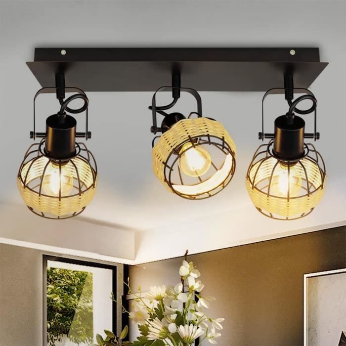 Bambou Tissé Lanterne Abat-Jour Plafonnier Style Vietnamien Pendentif