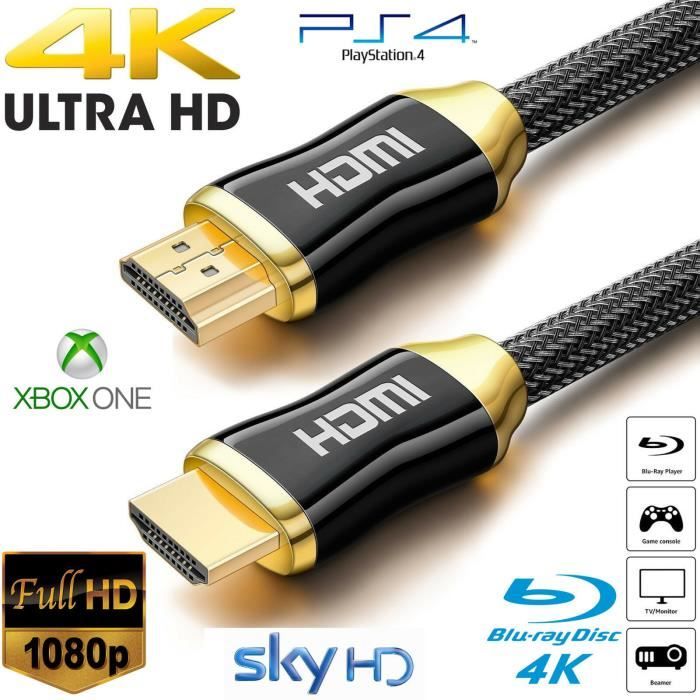 Câble HDMI vers mini HDMI 2.0 Haute vitesse 4K 2160P 3D UItra HD 1m80 -  Cdiscount TV Son Photo