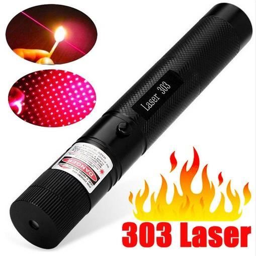 Rouge Laser Portable 303 5 mW Laser Pointeur Stylo Puissant lumière  brûlante laser Mise Au Point - Cdiscount TV Son Photo