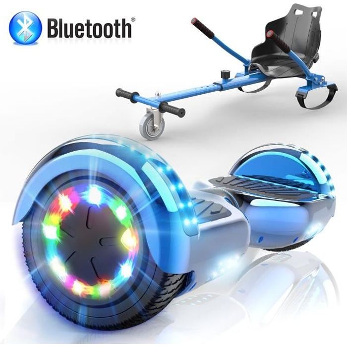 Hoverboard 6 5 Hoverkart Hoverboard Bluetooth Moteur 700w Avec Roues Led Flash Hoverkart Adjustable Cadeau Ideal Enfant Ado Cdiscount Auto