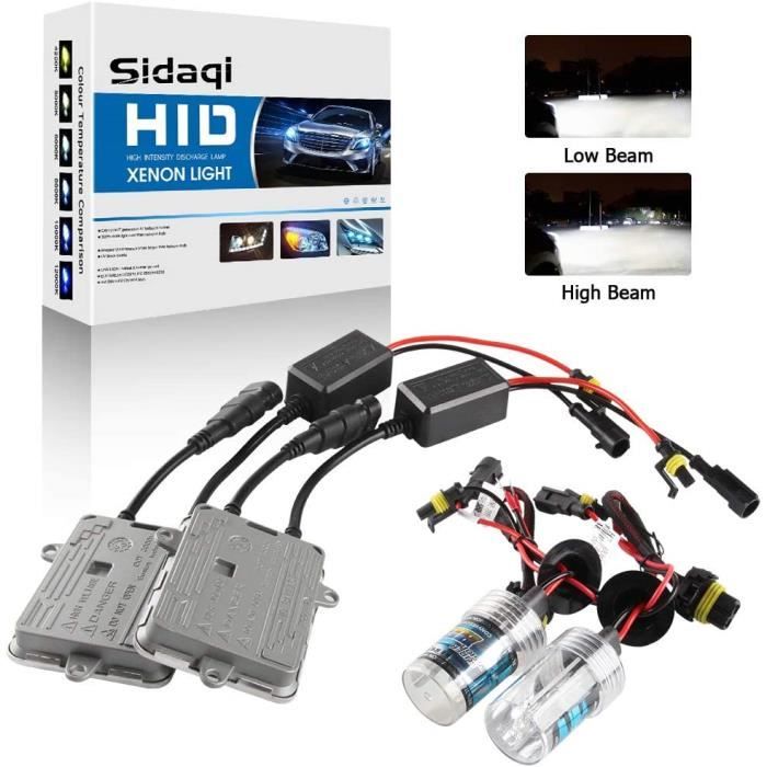Kit De Conversion Hid H7 Phares Xénon 6000K Deux UltraFins 55W