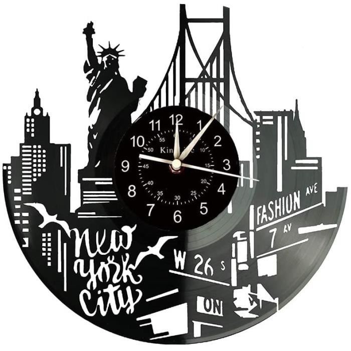 Ville de New York horloge murale peut être personnalisé 