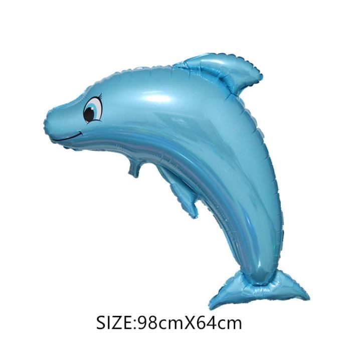 Taille 6 Ballon En Aluminium Theme Ocean Dauphin Baleine Requin Etoile De Mer Decorations De Fete D Anniversaire Ballon Gon Cdiscount Maison