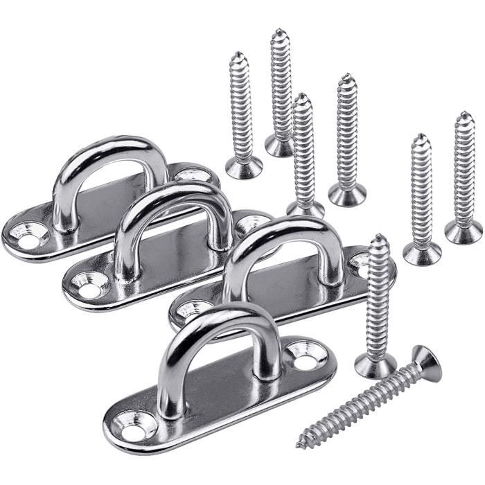 IDEALSV Lot De 50 Crochets De Plafond à Vis En Acier Inoxydable