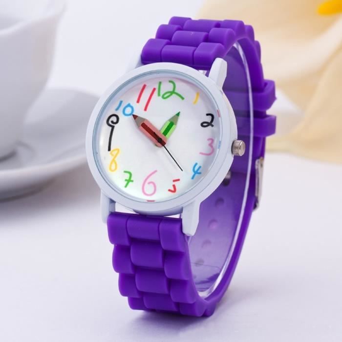 Ibasenice Montre Licorne Garçon Fille Avec Clapet Montre Digitale LED Cadeau Pour Petites Filles