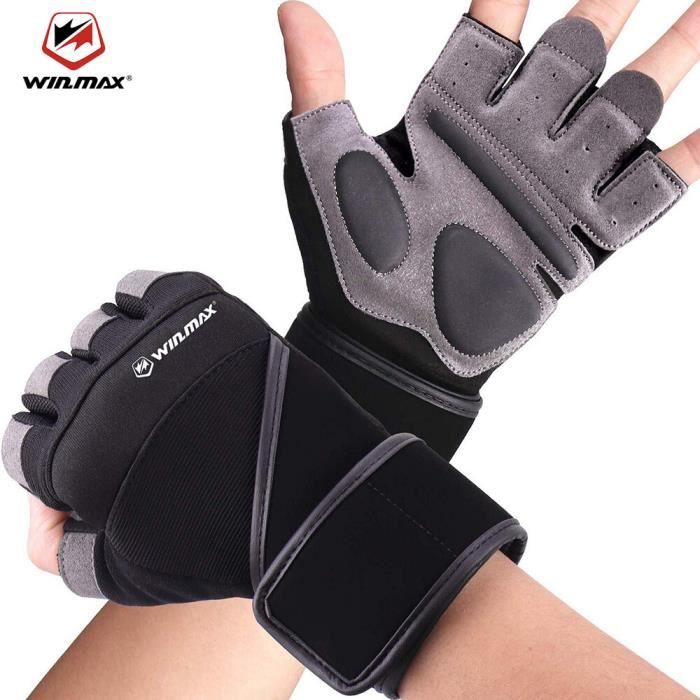 SSJM Poignées Antidérapantes Pour Paume - Gants Sans Doigts Haltérophilie Et Musculation Unisexe