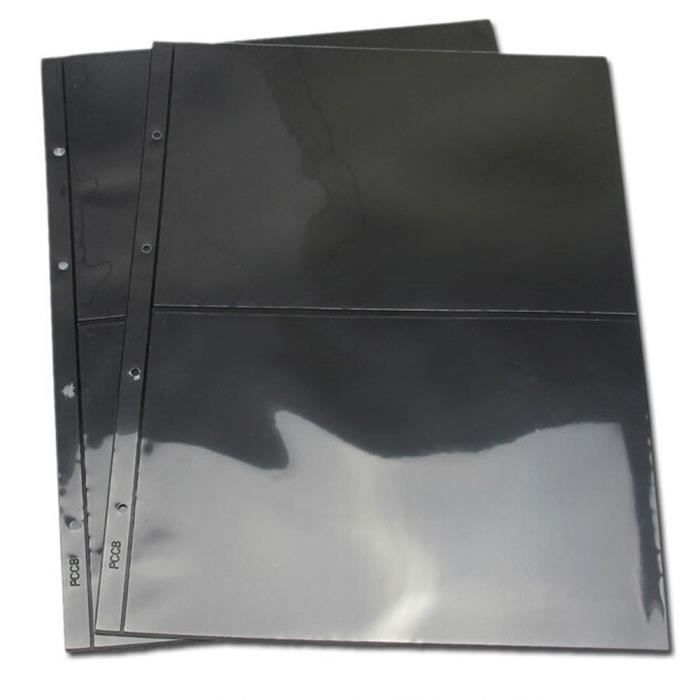 Lot de 10 pochettes de classeur avec quatre poches Format A5 6 trous Pour le rangement de matrices et de timbres En PVC transparent étanche Pour matrices de découpe,album,timbres,travaux manuels