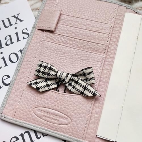2pcs LE NOIR Trombone pied de poule en Vogue, ruban, nœud, marque pages ...