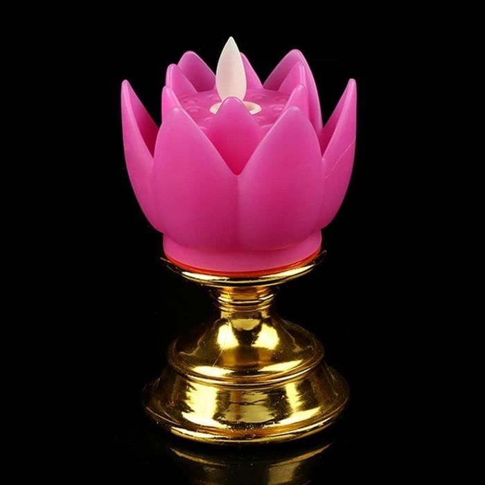 Lampe Lotus Bouddha En Verre - Lampe à Huile Déco Zen Pour Maison, Méditation, Temple