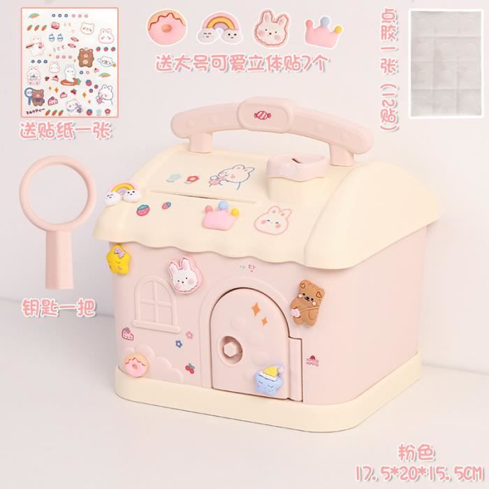 Tirelire Automatique Kawaii Sans Visage - Avale Les Pièces, Effet Sonore, 21x16x8 Cm - Résine Écologique, 2xAA