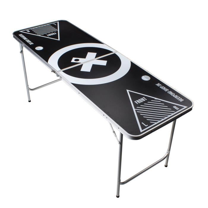 Table de Beer Pong pliante Baseliner BeerCup - Poignées de transport