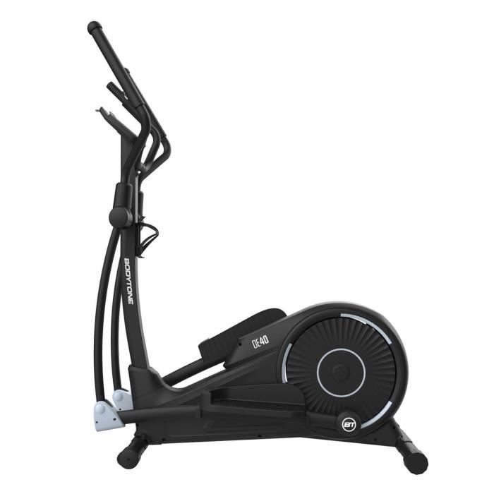 V lo elliptique BODYTONE DE40 12 kg d inertie 3 programmes Noir