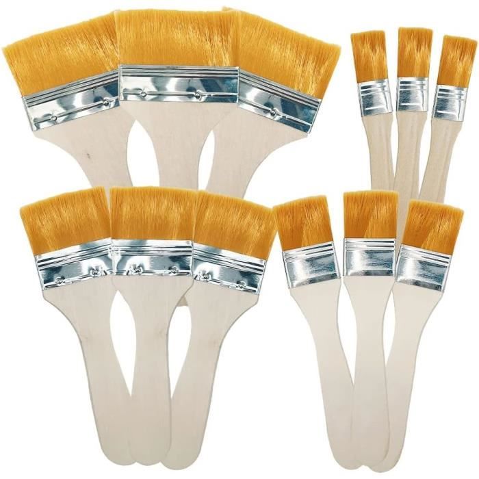 6 Morceaux De Pinceau en Bois, Poignée Confortable, Pinceau Multifonction, Réutilisable, Accessoires De Peinture d'art Bricolage 6 Morceaux De Pinceau en Bois, Poignée Confortable, Pinceau Multifonction, Réutilisable, Accessoires De Peinture d'art Bricolage