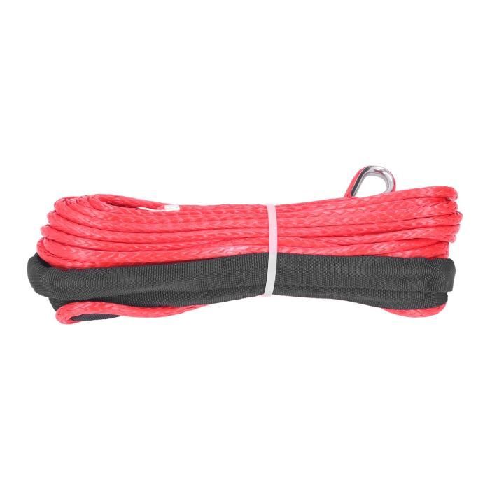 Guide-câble En Aluminium Pour Treuil Synthétique VOANZO - Rouge, 124 Mm - Compatible Treuils 3000-4000 Lb - 11