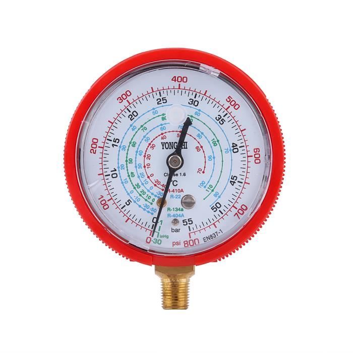 Tuyau De Remplissage Réfrigérant R134A Avec Jauge - Filetage 1/2 Pour Voiture - Métal Et Plastique