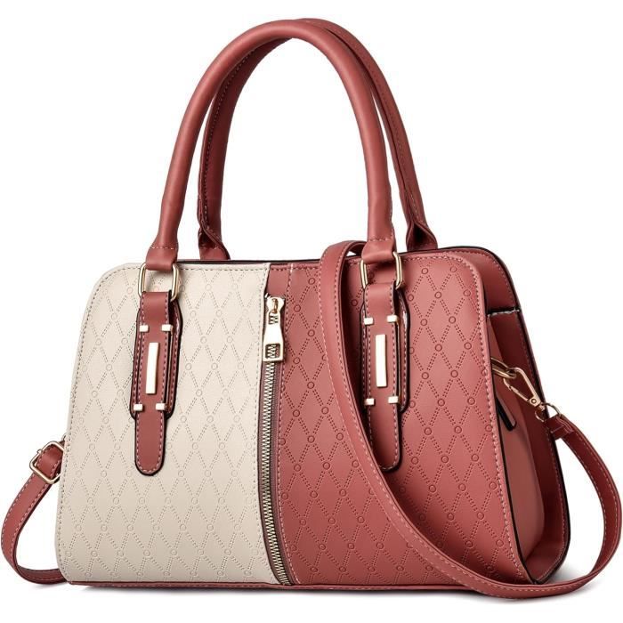 Sac Pochette Femme Style Britannique - Bandoulière Ou Tote - Nylon Noir Léger