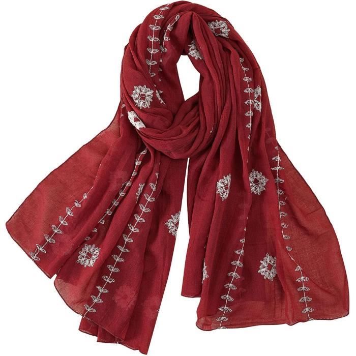 Lot De 3 écharpes D'hiver Rouges – Homme Femme, Foulards En Laine, Noël