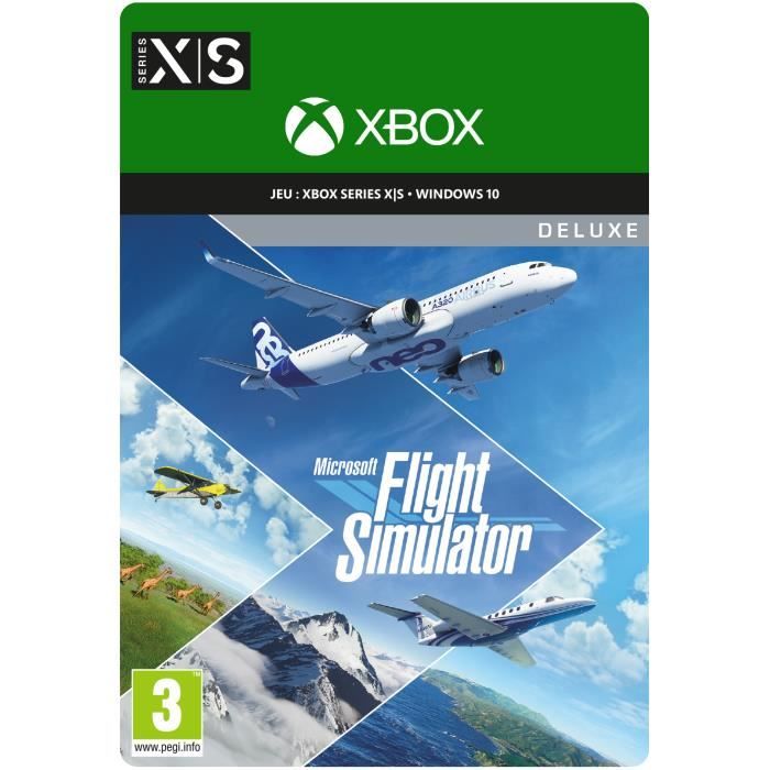 Flight Simulator Deluxe Edition - Jeu Xbox Series X|S et PC à télécharger - Windows 10