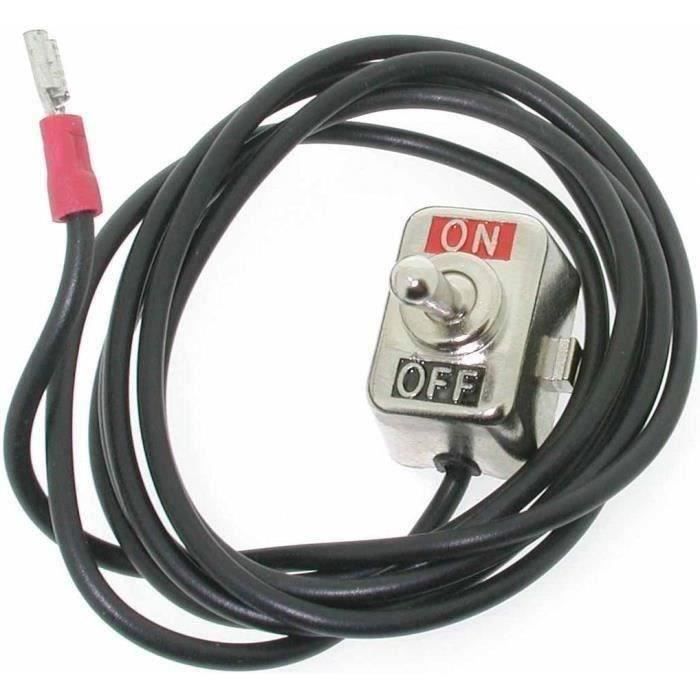 Contacteur / Interrupteur ON/OFF universel à Bascule avec collier de serrage pour guidon de Ø: 25mm 