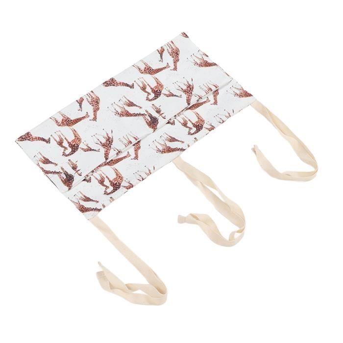 Lot De 2 Organiseurs Lit Bébé Suspendus - Sac Rangement 2 Poches Réglable Pour Couches, Jouets, Lingettes - Turquoise & Blanc