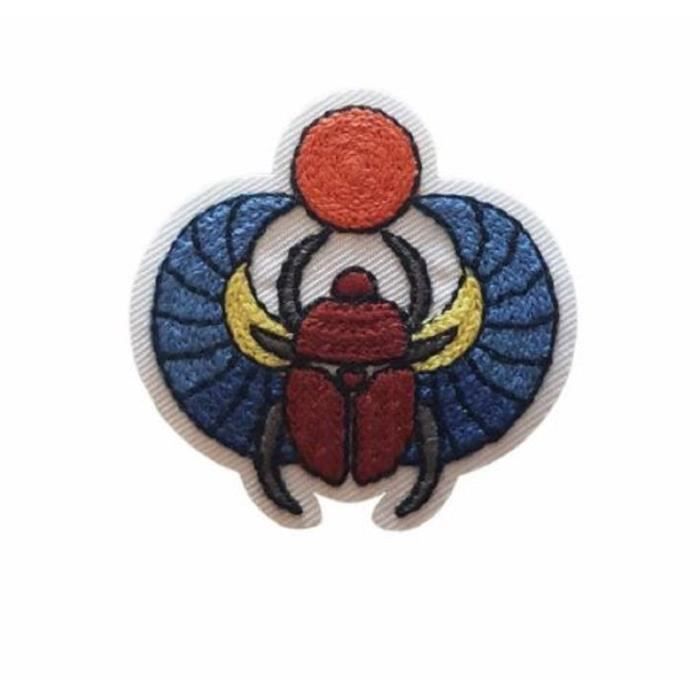 Porte-clés Brodé Patch Sphinx Égypte Ancienne - Neuf Avec étiquette, Fabrication Française, Multicolore