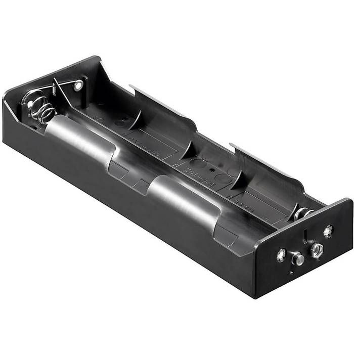 Support de pile 2x 18650 Keystone Electronics 1049 montage THT (L x l x H) 77 x 40 x 15 mm S333931