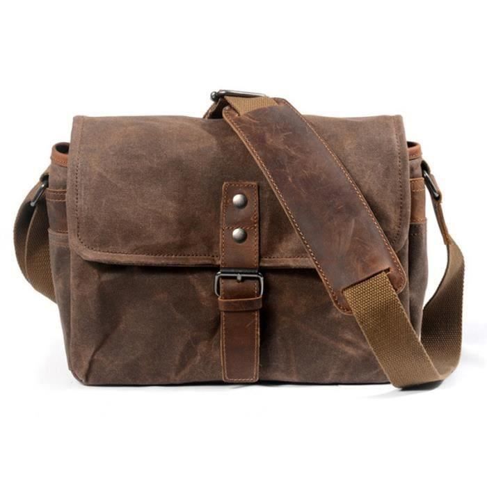 Sac Photo Bandoulière K-S-Trade Pour Nikon Coolpix A900 – Housse Gris-Noir Compacte Et Pratique