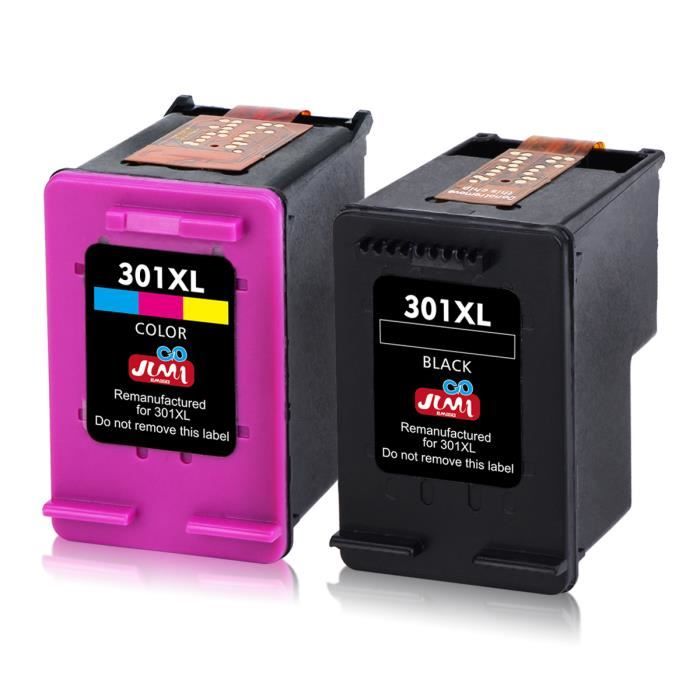 Cartouches D'encre Compatibles HP 301 XL - Pack Pour OfficeJet 2620, 2622, 2624 Et Autres - Neuf