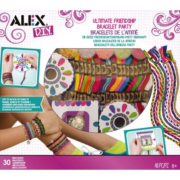 Kit de bracelets Bresiliens à tisser Alex - Autres jeux créatifs