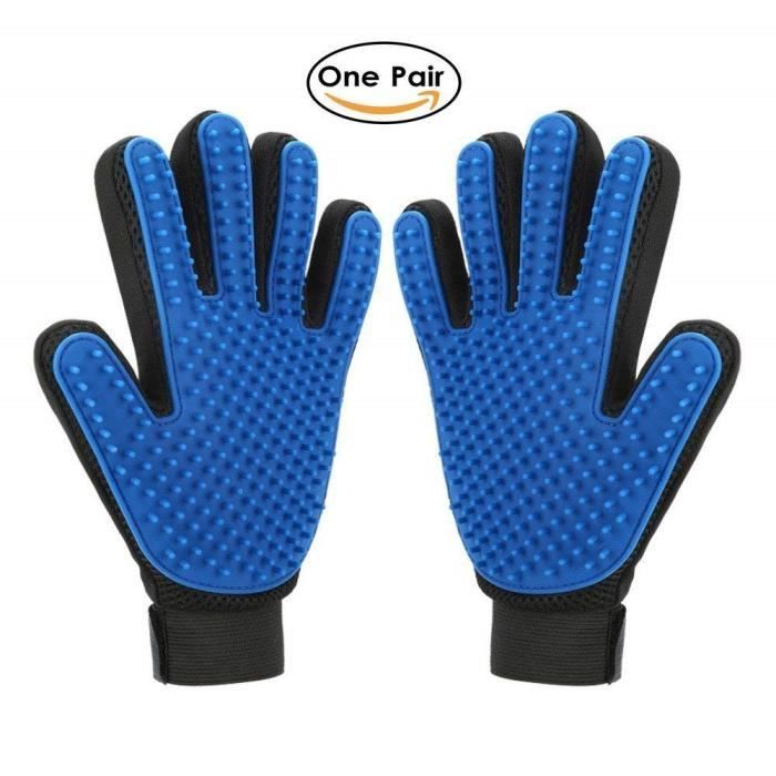 Gant De Toilettage Double Face Pour Chat/chien - Enlève Poils Morts Et Poils Sur Canapé, Vêtements - Lot De 3